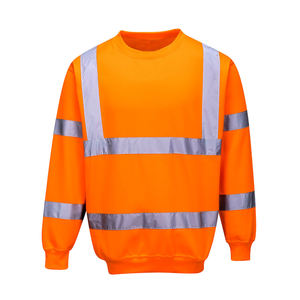 Sweat-shirts de sécurité réfléchissants de haute qualité sur mesure en gros, vêtements de travail haute visibilité, sweat-shirts en polyester - Product Image 6