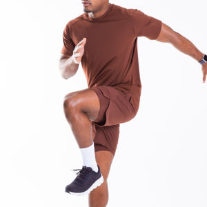 Conjunto Deportivo de Verano para Hombre, Dos Piezas, Camiseta y Pantalones Cortos, Personalizado, de Algodón Transpirable, Manga Corta, para Jóvenes - Product Image 2