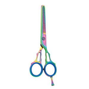 Titanium Rainbow Color <b>Hair</b> Thinning <b>Scissors</b> 5.5 Inches Professional Use <b>Hair</b> <b>Thinner</b> Shears For Beauty - Product Image 6