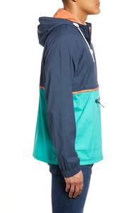 Coupe-vent léger en polyester pour hommes de marque personnalisée Veste sur pied réversible respirante avec fermeture à glissière Motif imprimé coupe-vent pour - Product Image 2