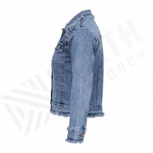 Veste en toile pour femme au design élégant et nouveau, en polyester tissé teint, coton, séchage rapide, anti-froissement, haut de gamme, couleur personnalisée - Product Image 3