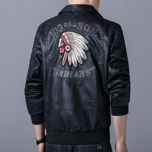 Veste en cuir pour homme de haute qualité de meilleur fournisseur de différentes tailles vente directe d'usine Veste en cuir pour homme - Product Image 5