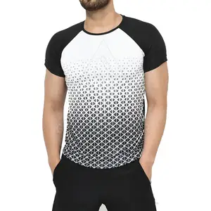 Schnelltrocknend Übergröße Sublimations-T-Shirt solide Farbe günstiger Preis Herren Sublimations-T-Shirt tragen
