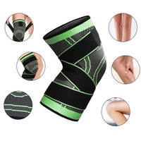 Manchon de compression sportif respirant et imperméable en nylon et coton, pour le soutien du genou et du coude, idéal pour la gym, le fitness et la musculation