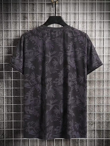 เสื้อยืดคอกลมสำหรับผู้ชายพิมพ์ลาย3D สีขาวทึบทำจากโพลีเอสเตอร์100% ซึมผ่านได้สำหรับฤดูร้อน - Product Image 3