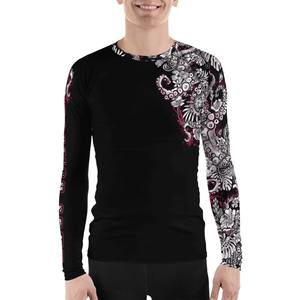 Rashguard léger, respirant, écologique, à séchage rapide en spandex/polyester pour hommes - Haut de sport à compression pour l'été - Product Image 1