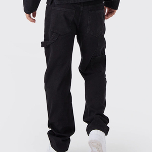 กางเกงยีนส์ขายาวสำหรับผู้ชายกางเกงทรงสลิมฟิตกางเกงยีนส์ขายาวเทรนด์ยืดผ้ายีนส์แบบปรับแต่งได้สำหรับ2025 - Product Image 3