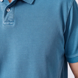 เสื้อโปโลแขนสั้นสำหรับผู้ชายเสื้อกอล์ฟขนาดพิเศษซิปปรับแต่งได้ลายพื้นถักสไตล์ธุรกิจ - Product Image 4