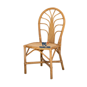 เก้าอี้หวายหวายธรรมชาติสำหรับรับประทานอาหารเฟอร์นิเจอร์ห้องรับแขกดีไซน์ใหม่ - Product Image 1