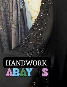 Vêtements musulmans traditionnels islamiques élégants et modestes pour femmes belles Abayas Style formel Dubaï-Accessoire inclus - Product Image 3