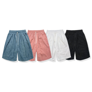 Wholesale custom <b>mens</b> polyester corduroy jogger <b>shorts</b> featuring your design with printed <b>patterns</b> made from good quality - Product Image 5