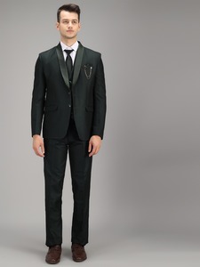 Traje de 5 Piezas Verde de Lujo para Hombre, Calidad de Exportación, para Bodas, Fiestas y Eventos Especiales, Disponible a Precio de Exportación desde India - Product Image 3