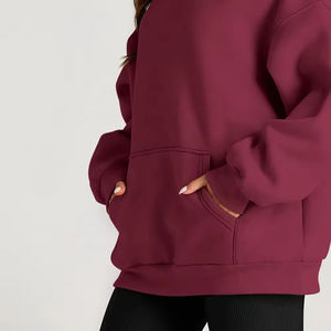 Nueva Sudadera con Capucha de Forro Polar para Mujer, Talla Grande, Transpirable, Invierno 2026, Logotipo Personalizado, Sudadera Holgada, Térmica de Alta Calidad - Product Image 6