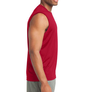 Camiseta sin Mangas Deportiva para Hombre, 100% Algodón, Tejido Transpirable, Talla Grande, con Peso de Tela de 240g - Product Image 6