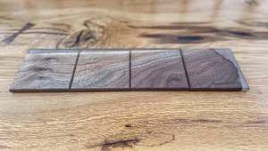 Posavasos de Nogal Negro y Resina Epoxi con Forma Cuadrada, Perfectos para Bebidas de Té, Accesorio de Mesa y Decoración Elegante para Comedor - Product Image 3