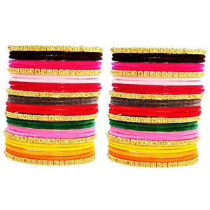 2025 haute couture en gros fait à la main velours verre Churiyan ensembles nouveauté bracelets pour vêtements de mariage - Product Image 1