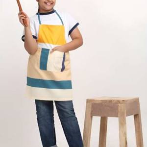 Mode personnalisé coton lin cuisine serveur tablier bavoir cuisine imprimé personnalisé broderie tablier - Product Image 4