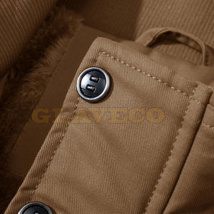 Veste d'hiver en coton pour hommes à l'extérieur Veste en coton pour hommes à col montant Veste en coton pour hommes de grande taille - Product Image 6