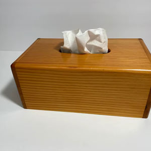 Luxury Walnut Tissue Box | Wooden Paper Holder for Bathroom & Living Room | Modern <b>Desktop</b> Storage Case | Home Decor <b>Organiser</b> - Product Image 1