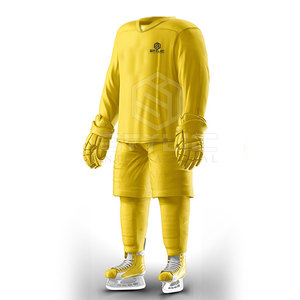 Ensemble d'uniformes de hockey sur glace confortables grande taille sans manches pour hommes vêtements de sport de plein air uniforme de hockey sur glace pour adultes - Product Image 4