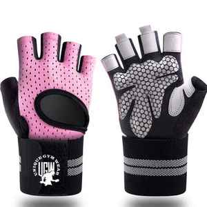 UNIQUE GYM WEAR Guantes de Cuero para Levantamiento de Pesas con Correa Ajustable para la Muñeca, Transpirables, Ligeros, Unisex - Product Image 6