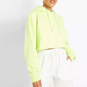 Mujeres Pullover Streetwear Sudadera con capucha Impermeable Gimnasio Crop Top Sudaderas con capucha Venta caliente Fácil de usar Crop Top Sudaderas con capucha - Product Image 2