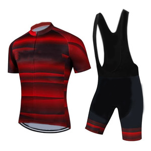 Nueva sublimación impresa transpirable hombres usan ropa de ciclismo Kit de secado rápido babero pantalones cortos y medias de Pakistán - Product Image 1