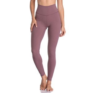 Pantalon legging de fitness pour femmes populaire solide Polyester Spandex respirant élégant confortable durable look sportif taille haute - Product Image 4