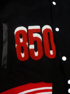 Patch de broderie en chenille personnalisé High Street Gucha Sports Letterman Vestes d'hiver pour hommes Manches en cuir Varsity en gros - Product Image 6