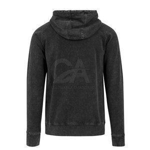 Sweats à capuche pour hommes Acid Wash Plain Solid Color Blank Plus Size Lightweight 2024 Hommes Hoodie Acid Wash Hoodies - Product Image 2