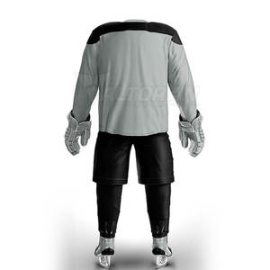 Vente en gros d'ensembles de hockey sur glace unisexes à séchage rapide respirants Service OEM personnalisé à vendre - Product Image 3