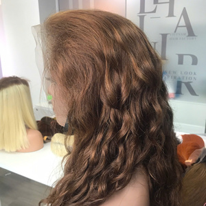 Honey Brown Virgin Hair Lace Front <b>Long</b> Natural Wave <b>Wig</b> for Women with HD Lace and 250% Density - Product Image 4