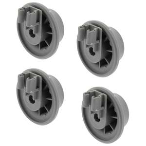 Paquete de 4 Rodillos de Repuesto para el Estante Inferior de la Lavavajillas Eléctrica ERP 611475, Repuestos para Lavavajillas 00611475 - Product Image 1