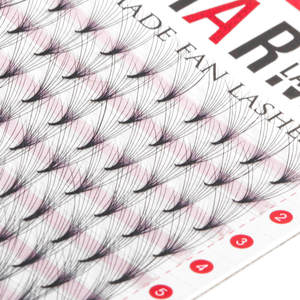 Extensiones de pestañas de fibra PBT coreanas ventiladores prefabricados Mega volumen CC para bandeja de pestañas 28 filas entrega rápida precio de fábrica al por mayor OEM - Product Image 5