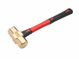 Martillo de Bola JSB de Latón de 1 kg, Martillo de Seguridad Industrial con Mango de Madera, Sin Chispas, Hecho en India, Herramienta Duradera - Product Image 2