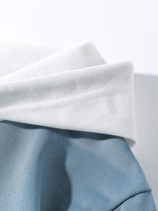 Ropa deportiva de secado rápido, camisetas con capucha de alta elasticidad para hombre, tela peinada, colores personalizados, venta al por mayor - Product Image 3