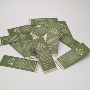 Étiquette volante personnalisée à impression offset Étiquette pivotante de poids lourd Billet fabriqué sur carte en papier recyclé écologique pour les marques de vêtements de sport - Product Image 6