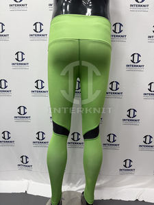 Leggings de yoga para mujer, con logotipo personalizado, delgados, superelásticos, ligeros, transpirables, de tela de malla, para fitness. - Product Image 3