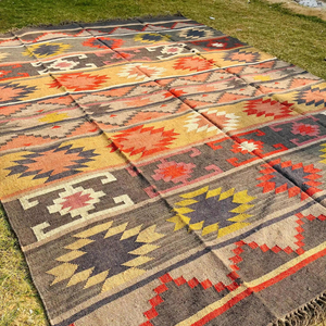 พรมเช็ดเท้าแบบถักด้วยมือพรมปอกระเจาขนสัตว์แท้ธรรมชาติงานถักด้วยมือคุณภาพสูงตกแต่งบ้าน - Product Image 1