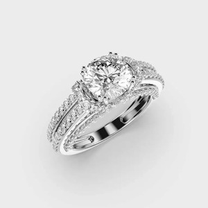Alliances de Mariage pour Couple en Or Massif 14k 18k avec Diamant de Synthèse CVD VVS Certifié IGI pour Homme et Femme - Product Image 5