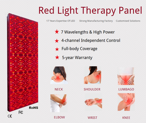GLPE APO-720 Pannello a Luce Rossa per Tutto il Corpo, Macchina con 7 Lunghezze d'Onda, LED a Infrarossi in Metallo per Alleviare il Dolore, Uso Domestico - Product Image 3