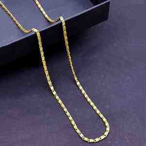 Collar de Cadena Bizantina de Latón Chapado en Oro de 14K, 18K y 24K para Mujer, Diseño Moderno y Elegante, Venta al Por Mayor - Product Image 2