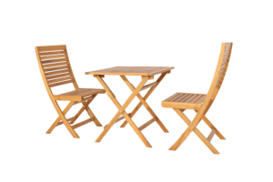 Commercial Modern Folton Bistro Set by Outdoor Furniture Manufacturer for Coffee Shops Hospitality Venues Acacia Wood <b>Foldable</b> - Product Image 5