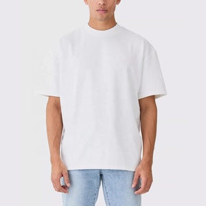 T-shirt en jersey respirant pour homme, grande taille, logo personnalisé sur le devant, coton décontracté, manches courtes, entraînement sportif, coupe ample, nouveau design - Product Image 4