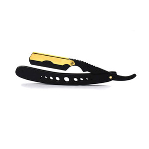 Navaja de Afeitar Profesional de Borde Recto, Calidad de Salón, para Afeitado al Ras, Herramienta de Seguridad para Hombres - Product Image 1