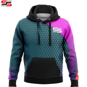 Sweatshirts à capuche de haute qualité et bon marché, pulls surdimensionnés en coton/polyester, sweats à capuche vierges à sublimation pour impression de bricolage - Product Image 2