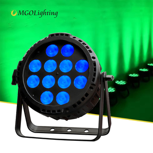 Projecteur LED Par d'extérieur 12x18W IP65 DMX512 étanche avec zoom RGBWAUV 6-en-1, idéal pour <span class=keywords><strong>DJ</strong></span>, mariages et scènes - Prix de gros - Product Image 1