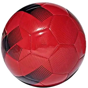 Ballon de football en PU rouge de haute qualité, personnalisé, pour usage intérieur et extérieur, adapté à toutes les conditions météorologiques, pour matchs et entraînements, fabriqué au Pakistan - Product Image 2
