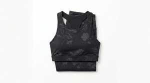 Ensemble de yoga 2 pièces pour femme, taille plus, respirant, réversible, couleur unie, taille mi-haute, tenue de sport pour le fitness, dernière mode - Product Image 5