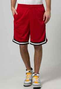 Style basket-ball exclusif doux Double couche rouge maille 5.5 pouces entrejambe maille lourde Gym Biker tenue décontracté Shorts pour hommes - Product Image 2